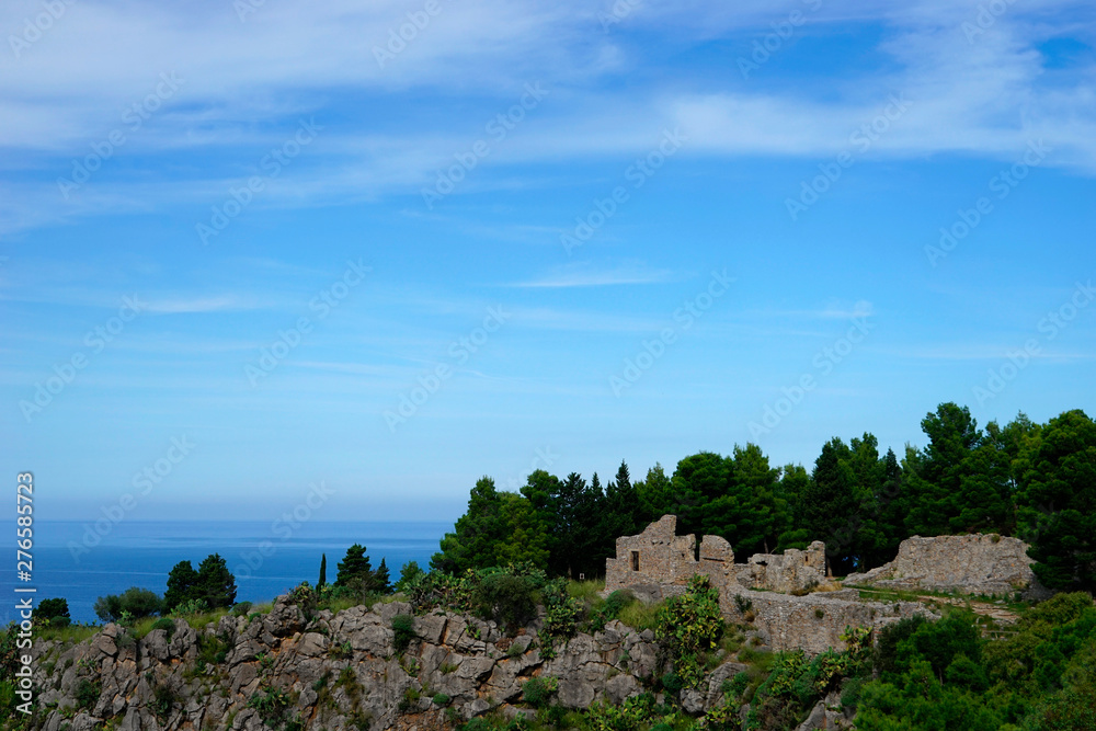 Nature view of La Rocca;Sicilia;Italy