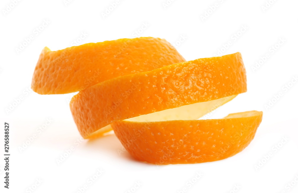 Orange peel isolated on white background Orange peel isolated on white background