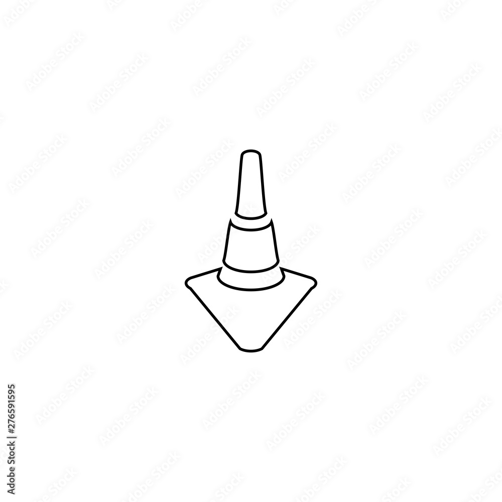 Traffic cone icon. Warning symbol Traffic cone icon. Warning symbol