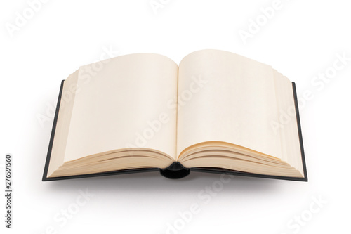 blank open book - clipping path