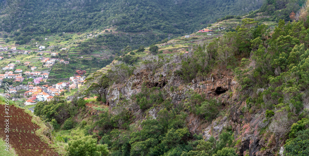 Levada do Canical near Machico on the Island of Madeira. Leavdas are irrigation channels specific to the island. Levada do Canical near Machico on the Island of Madeira. Leavdas are irrigation channels specific to the island.