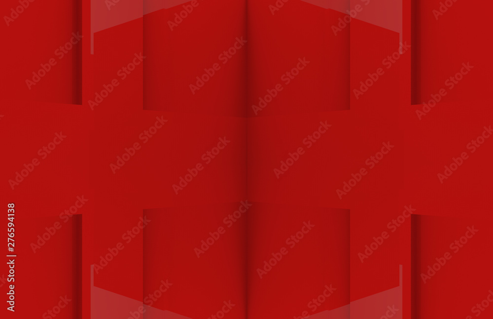 3d rendering. Red color panel simple design wall background. 3d rendering. Red color panel simple design wall background.
