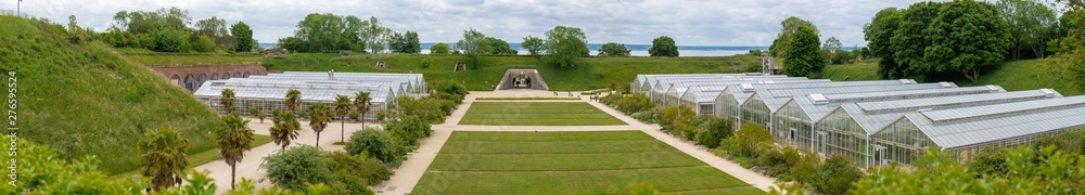 Fototapeta premium Le Havre, France - 05 31 2019: Suspended garden. Fort Saint-Adresse