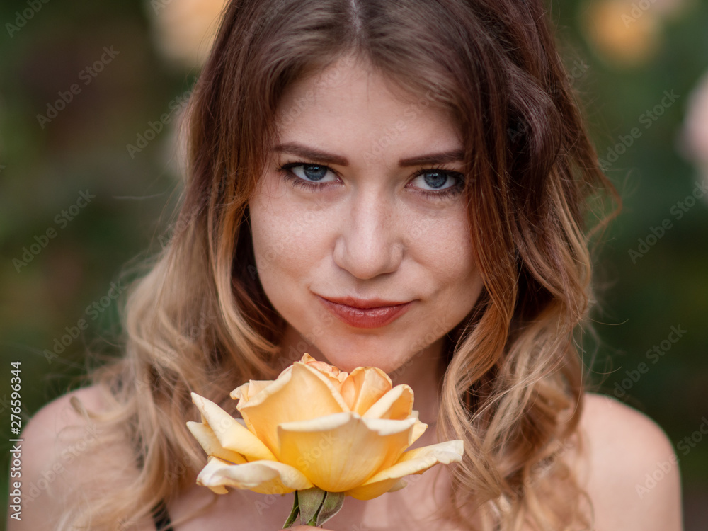 Portrait of Young Blonde Caucasian Girl Portrait of Young Blonde Caucasian Girl