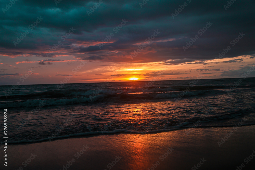sunset over the sea sunset over the sea