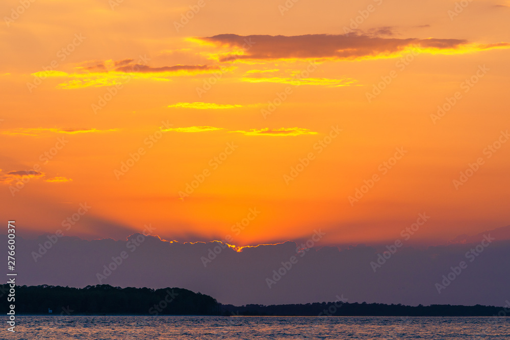 Sunset Over the Edisto River, Seabrook Island SC