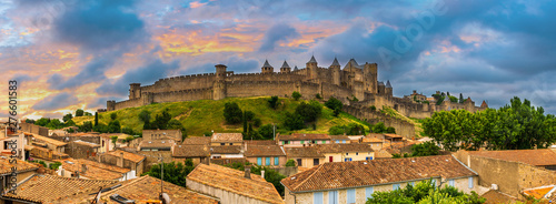 Cité de Carcassonne dans l'Aude en Occitanie, France