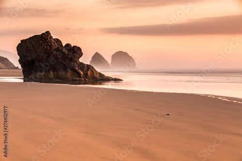 sunset on the beach