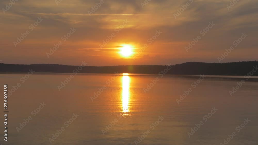Sunset near the lake Sunset near the lake