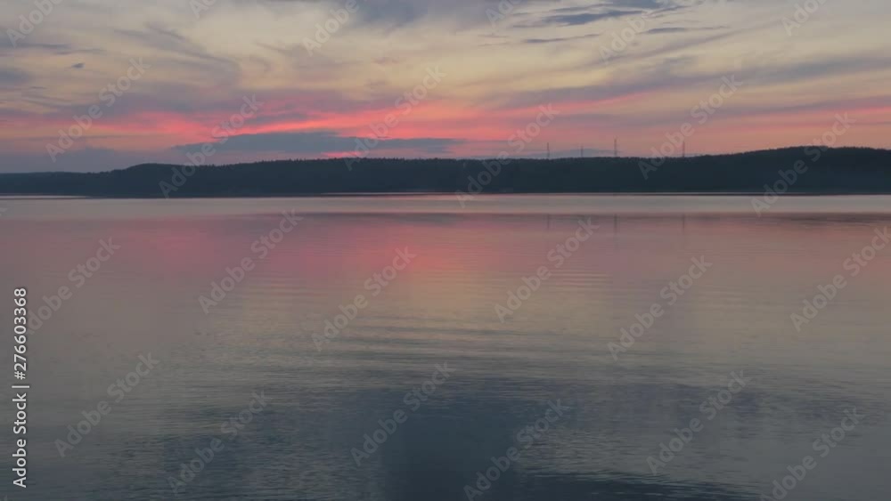 Sunset near the lake Sunset near the lake