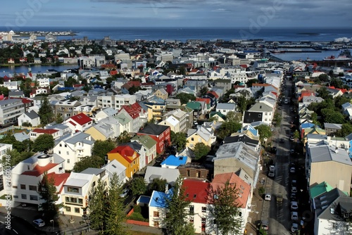 Panorama of Reykjavík  -  the capital and largest city of Iceland