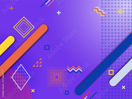 Abstract Minimal geometric background. Modern poster in hipster style. Gradient shapes composition. Use for web page, party invitation, promo etc. Futuristic Vector Design illustration