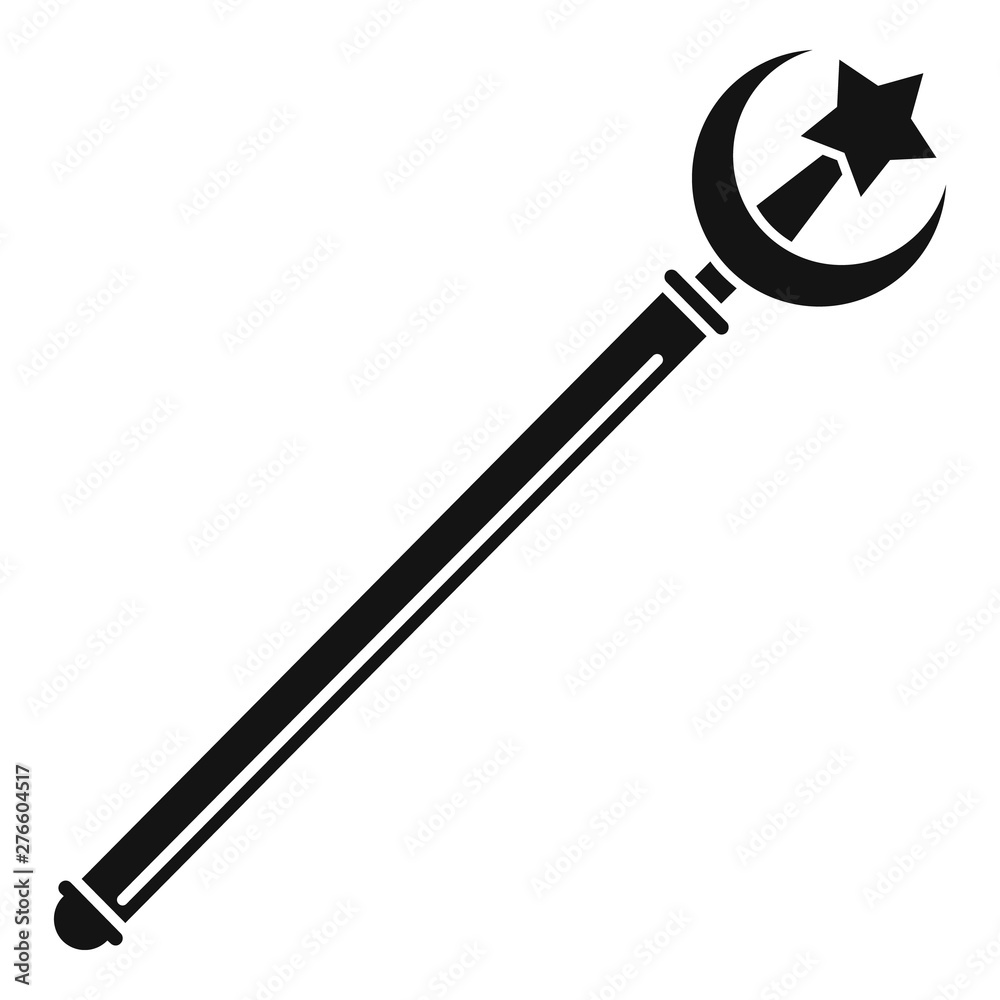 Star moon crook icon. Simple illustration of star moon crook vector icon for web design isolated on white background Star moon crook icon. Simple illustration of star moon crook vector icon for web design isolated on white background