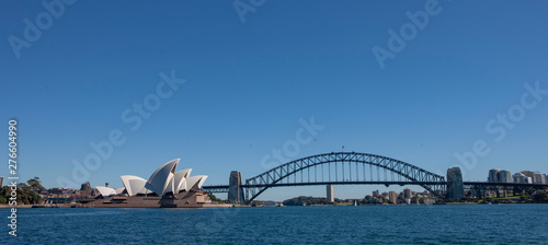 Sydney Australia.Bridge and Opera House panorama