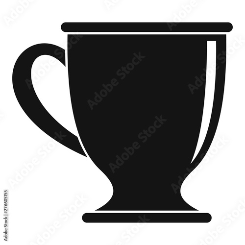Coffee mug icon. Simple illustration of coffee mug vector icon for web design isolated on white background