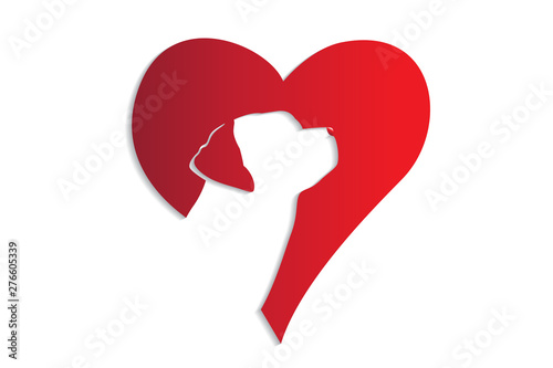 Logo dog heart