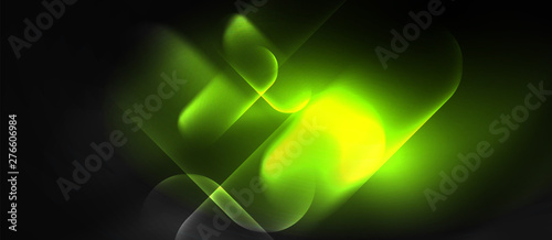 Neon glowing techno lines, hi-tech futuristic abstract background template