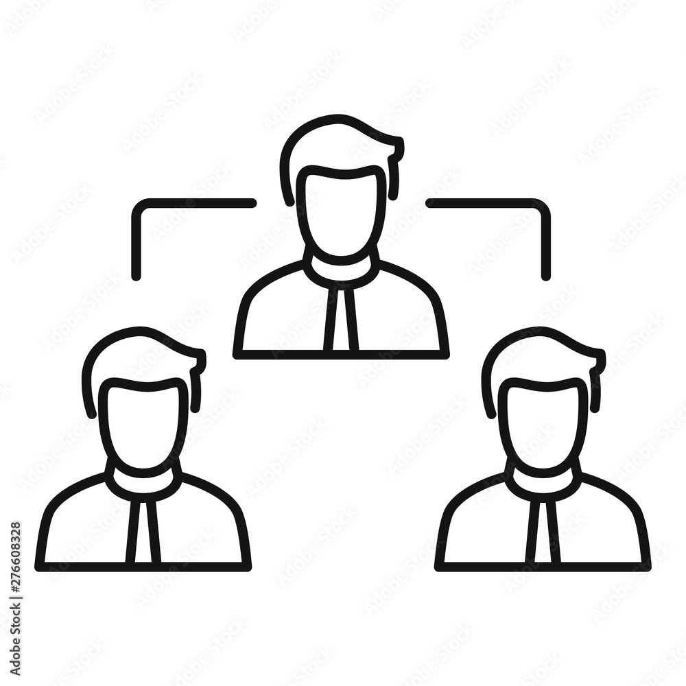 Teamwork icon. Outline teamwork vector icon for web design isolated on white background Teamwork icon. Outline teamwork vector icon for web design isolated on white background