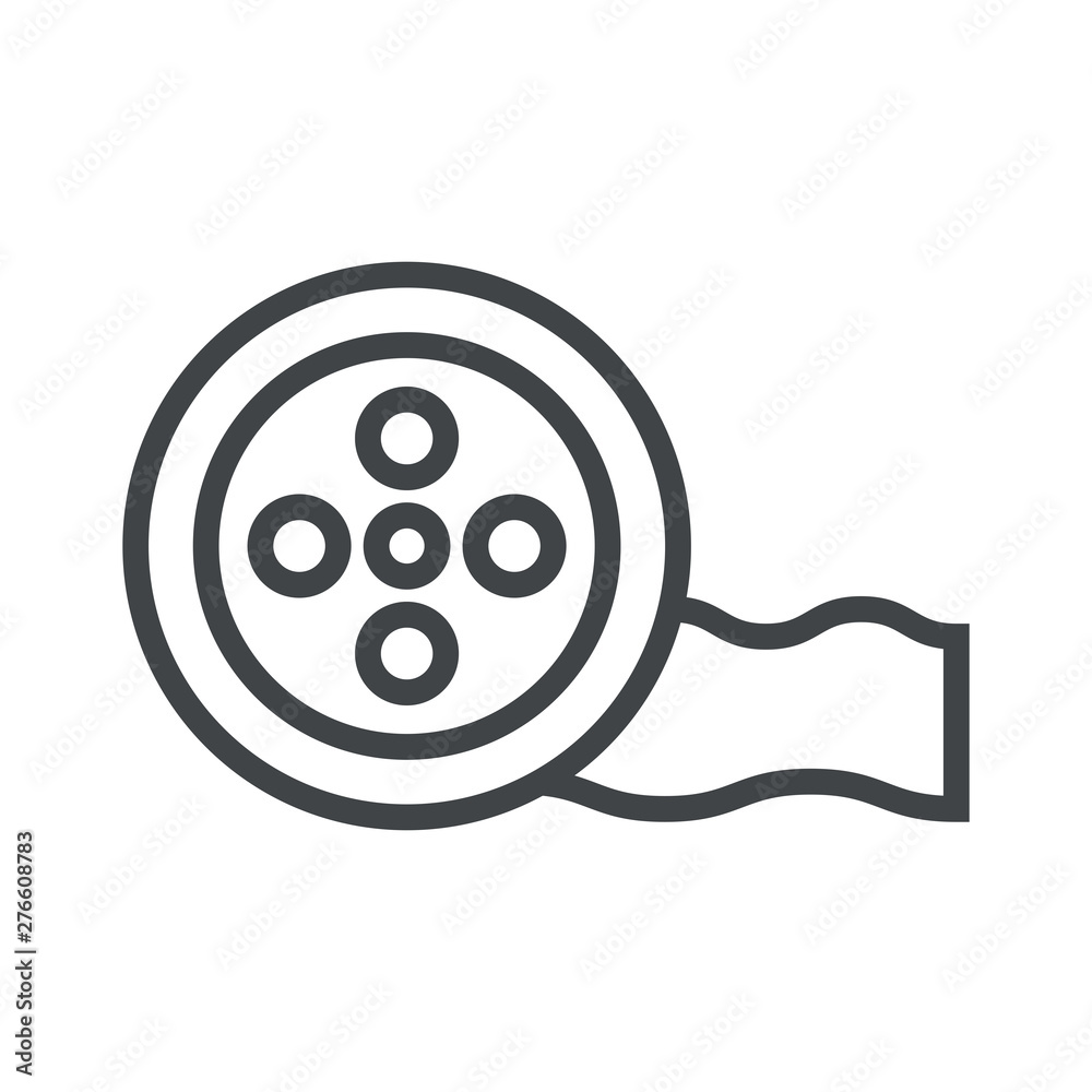 Line icon movie reel Line icon movie reel