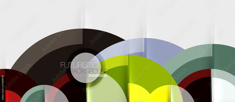 Fototapeta premium Circular geometrical design template