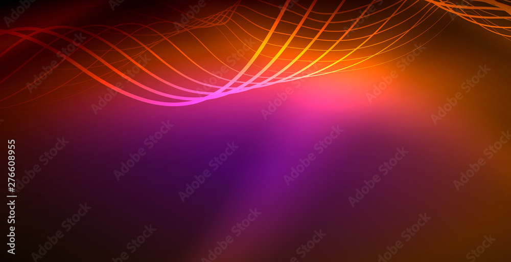Neon wave background Neon wave background