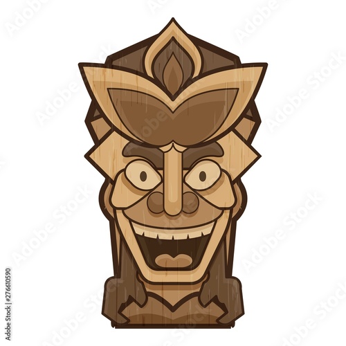 Smiling idol icon. Cartoon of smiling idol vector icon for web design isolated on white background