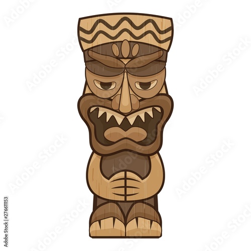 Native idol icon. Cartoon of native idol vector icon for web design isolated on white background