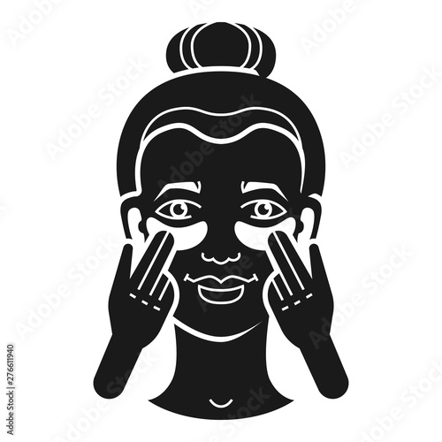 Cream face lift icon. Simple illustration of cream face lift vector icon for web design isolated on white background