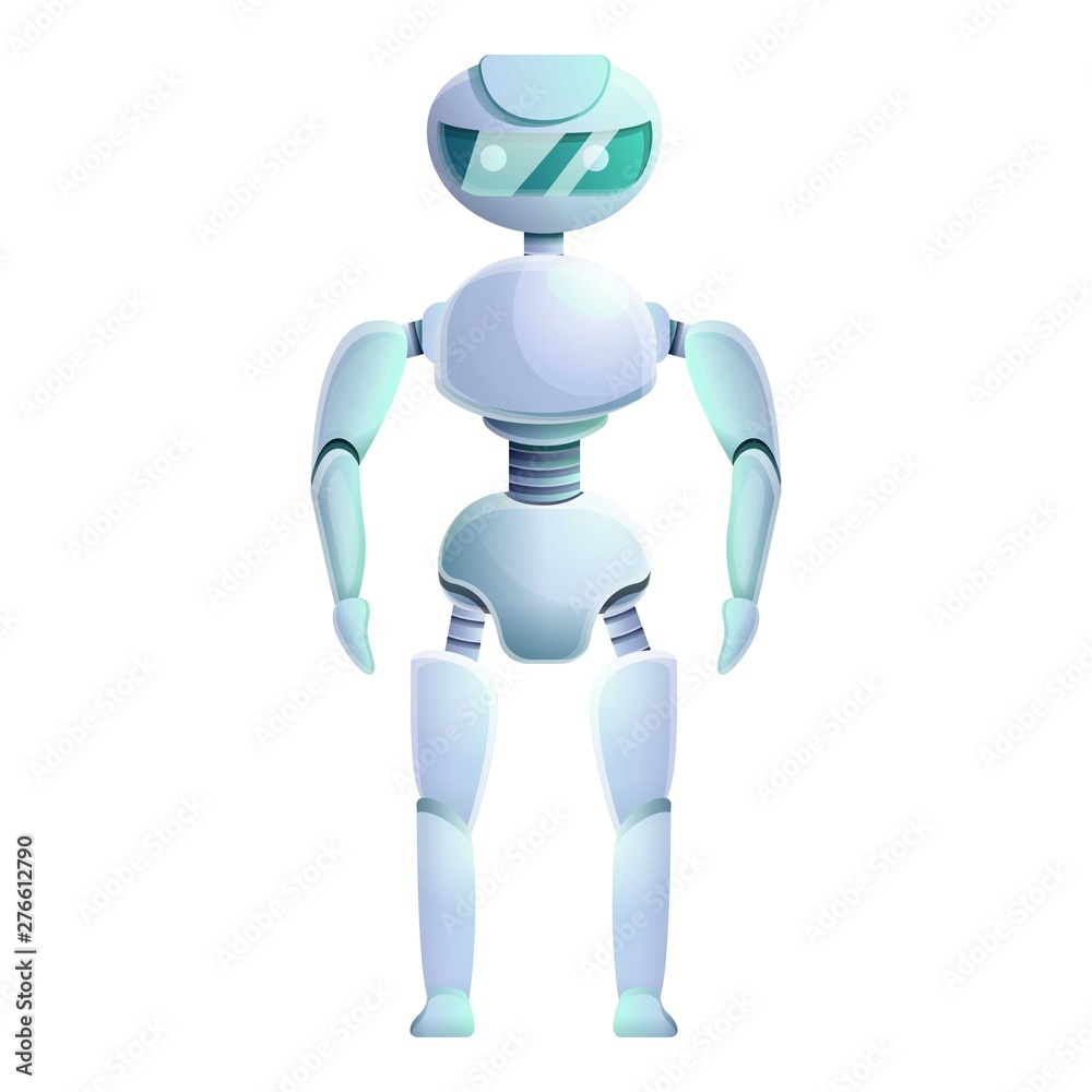 Fototapeta premium Bionic humanoid icon. Cartoon of bionic humanoid vector icon for web design isolated on white background