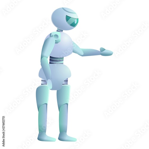 Robot icon. Cartoon of robot vector icon for web design isolated on white background