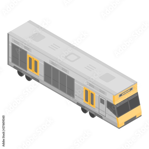 City luxury train icon. Isometric of city luxury train vector icon for web design isolated on white background