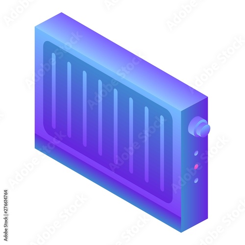Home radiator icon. Isometric of home radiator vector icon for web design isolated on white background