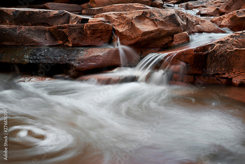 Canvas Print Waterfall, Hunters Canyon, Utah