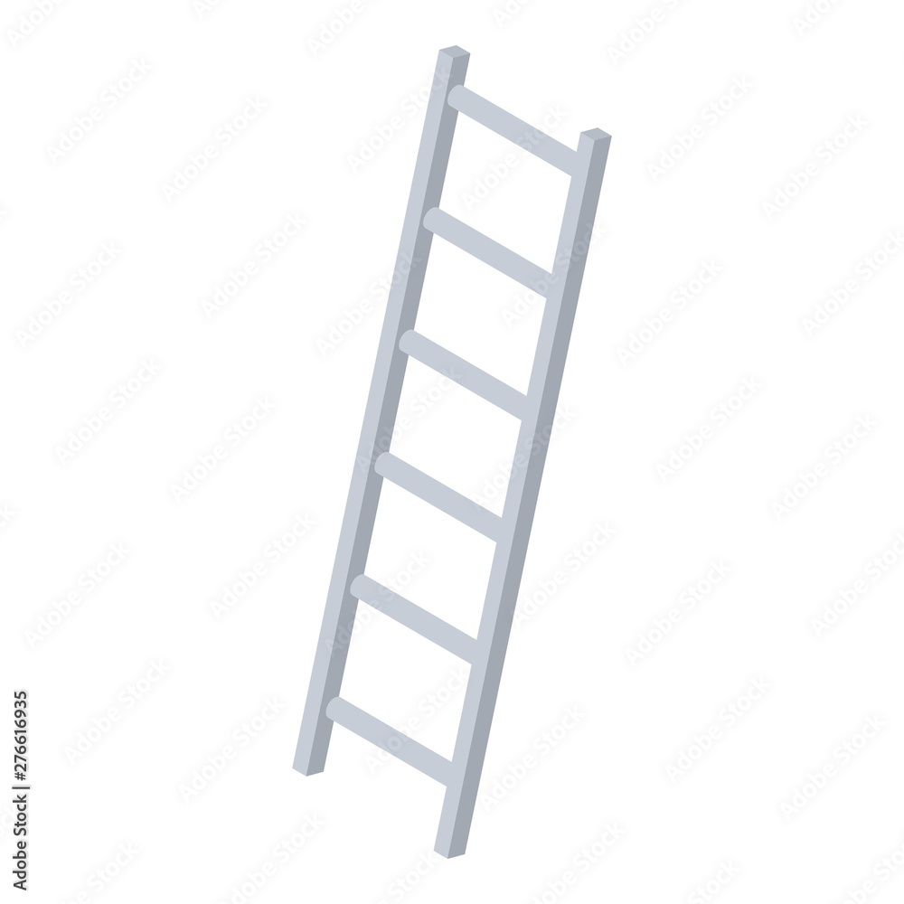 Staircase icon. Isometric of staircase vector icon for web design isolated on white background Staircase icon. Isometric of staircase vector icon for web design isolated on white background