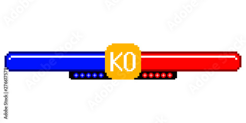 Isolated versus videogame bar on a white background - Vector
