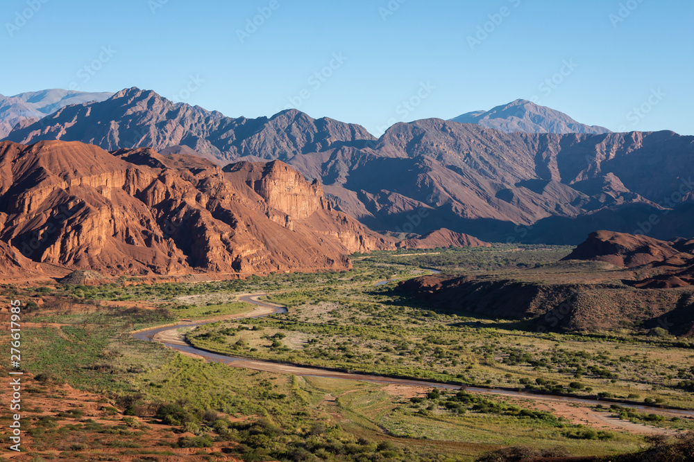 Mountainous chain in the city of Cafayate, Salta, Argentina