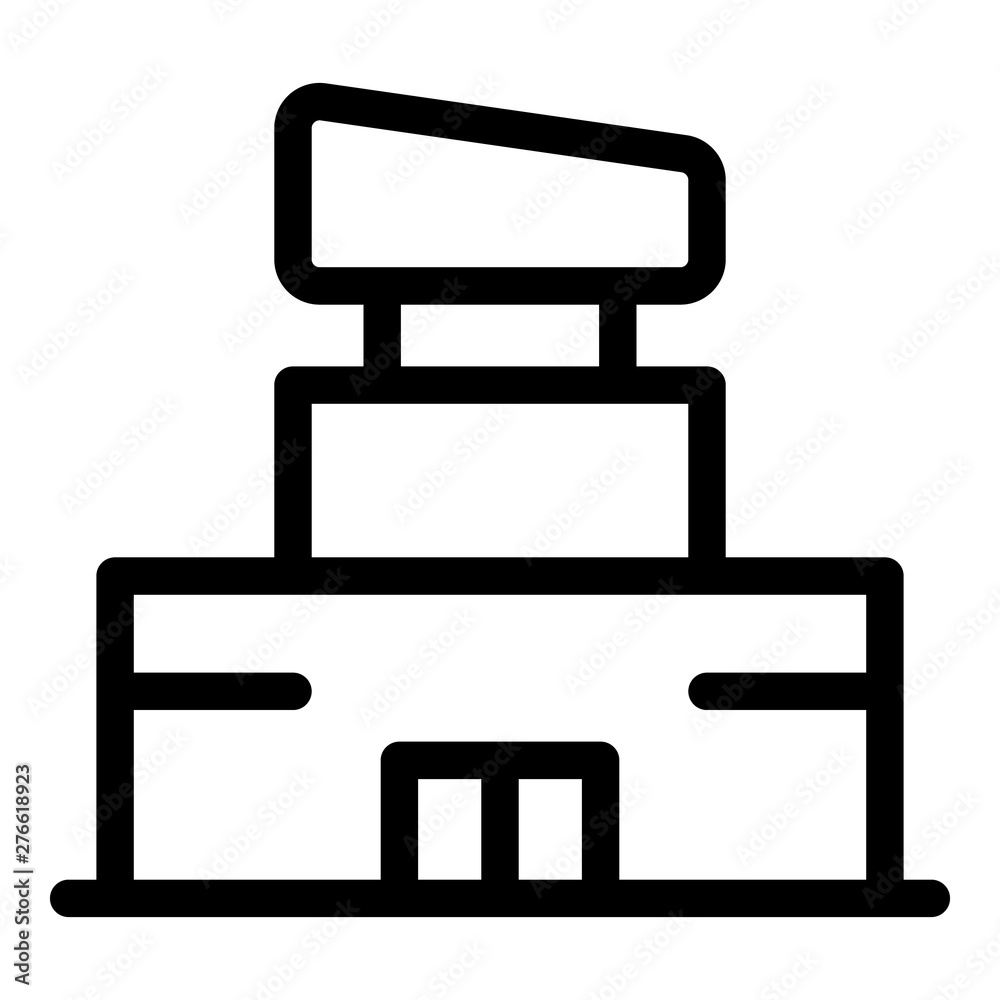 House market icon. Outline house market vector icon for web design isolated on white background House market icon. Outline house market vector icon for web design isolated on white background