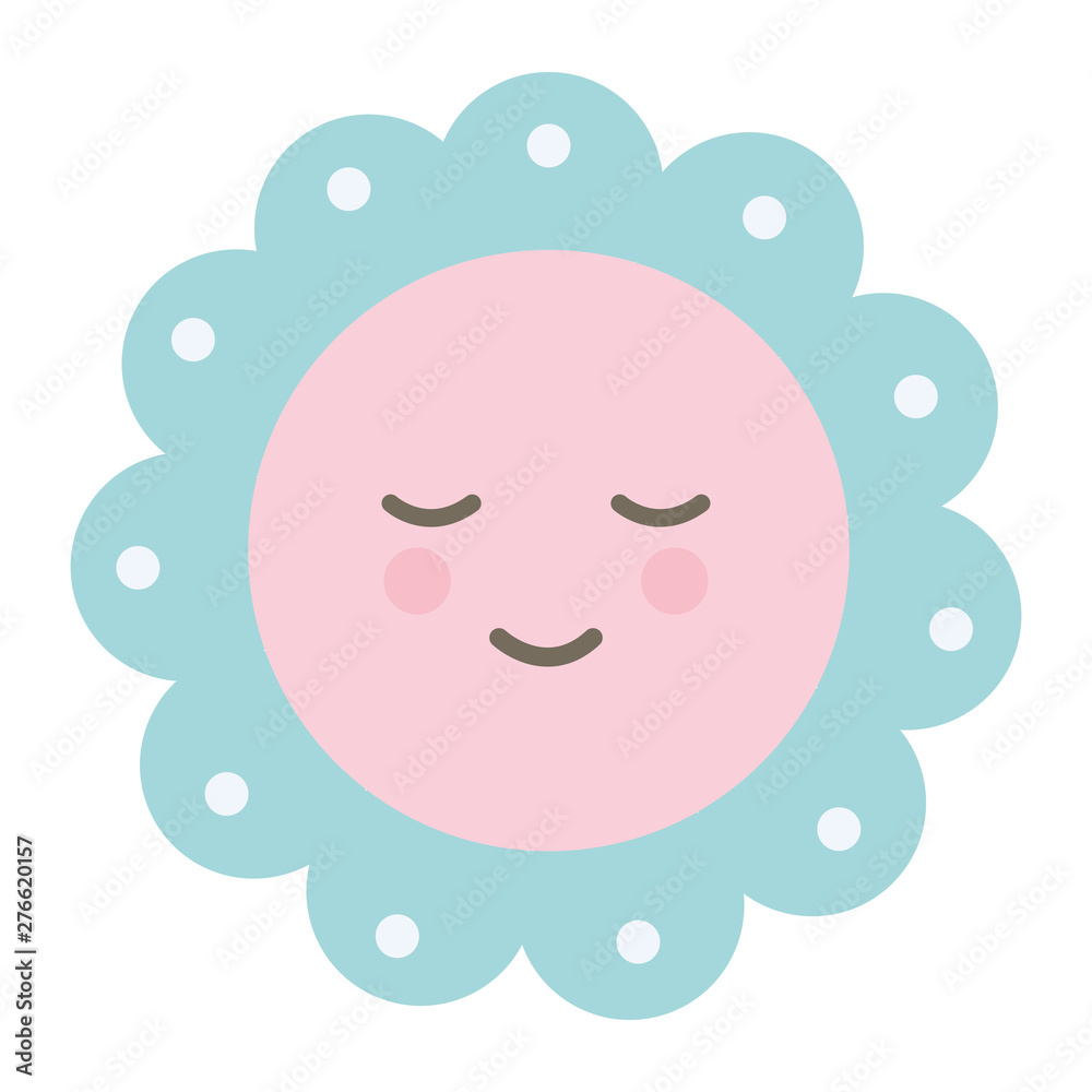 circular lace decorative kawaii character circular lace decorative kawaii character