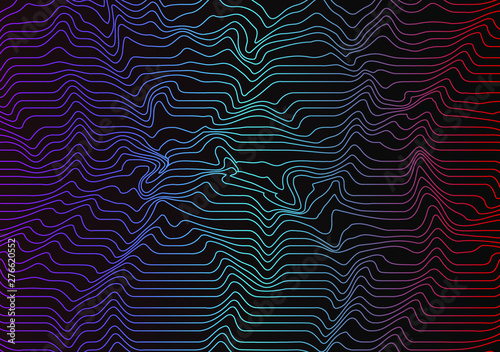 Vector of futuristic abstract backgound template with wavy line. Colorful. Eps 10.