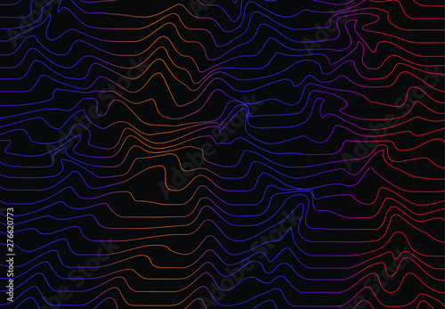 Vector of futuristic abstract backgound template with wavy line. Colorful. Eps 10.