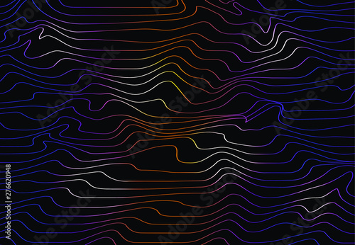 Vector of futuristic abstract backgound template with wavy line. Colorful. Eps 10.