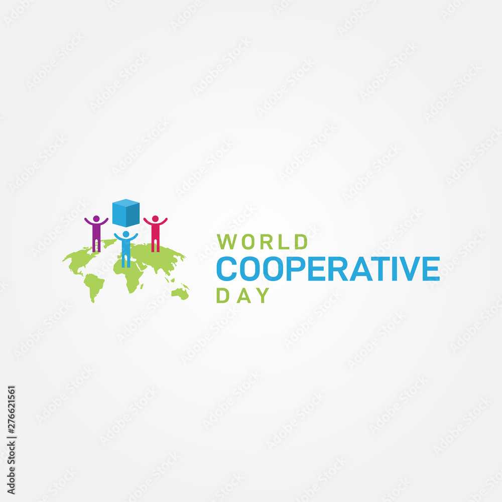 World Cooperative Day Vector Design Template