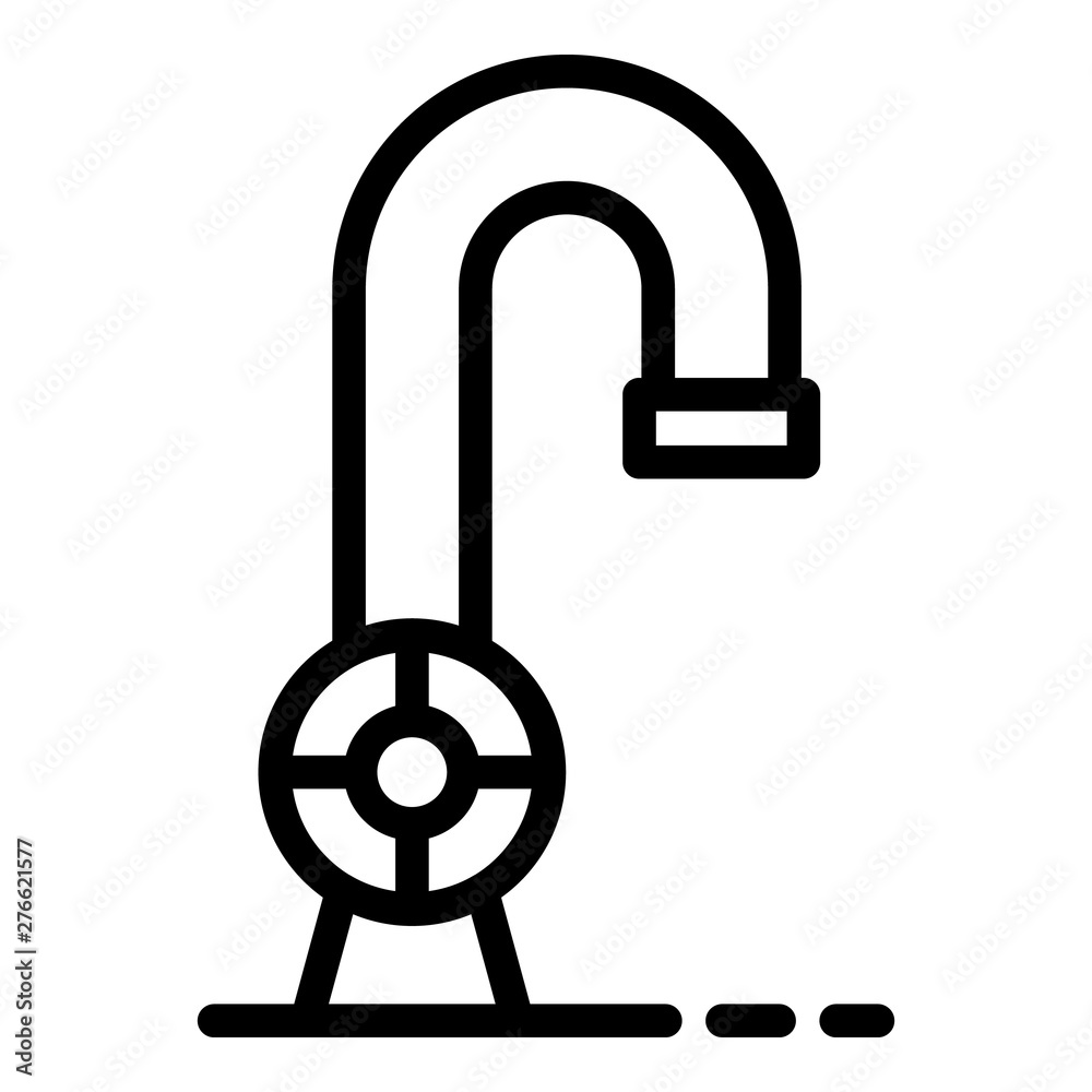 Basin tap icon. Outline basin tap vector icon for web design isolated on white background Basin tap icon. Outline basin tap vector icon for web design isolated on white background