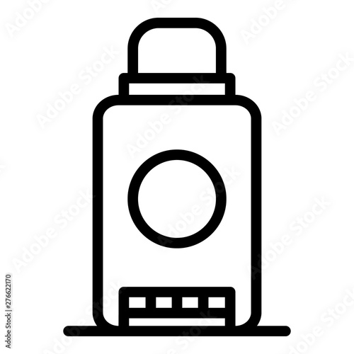 Deodorant stick icon. Outline deodorant stick vector icon for web design isolated on white background
