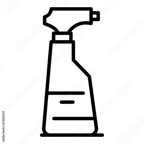 Cleaner spray icon. Outline cleaner spray vector icon for web design isolated on white background