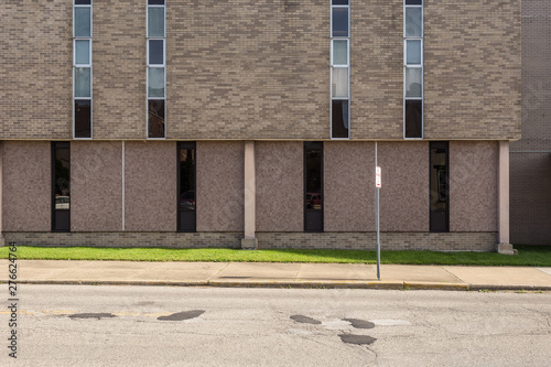 Wallpaper Mural Seventies style architecture with long slim windows in small midwestern town Torontodigital.ca