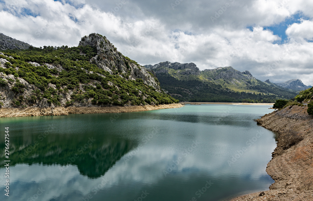 Lake in Sierra de Tramuntana mountains on Mallorca island