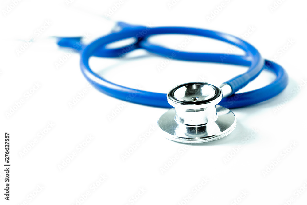 Medical and hospital concept. Stethoscope on white background. Health care concept Medical and hospital concept. Stethoscope on white background. Health care concept