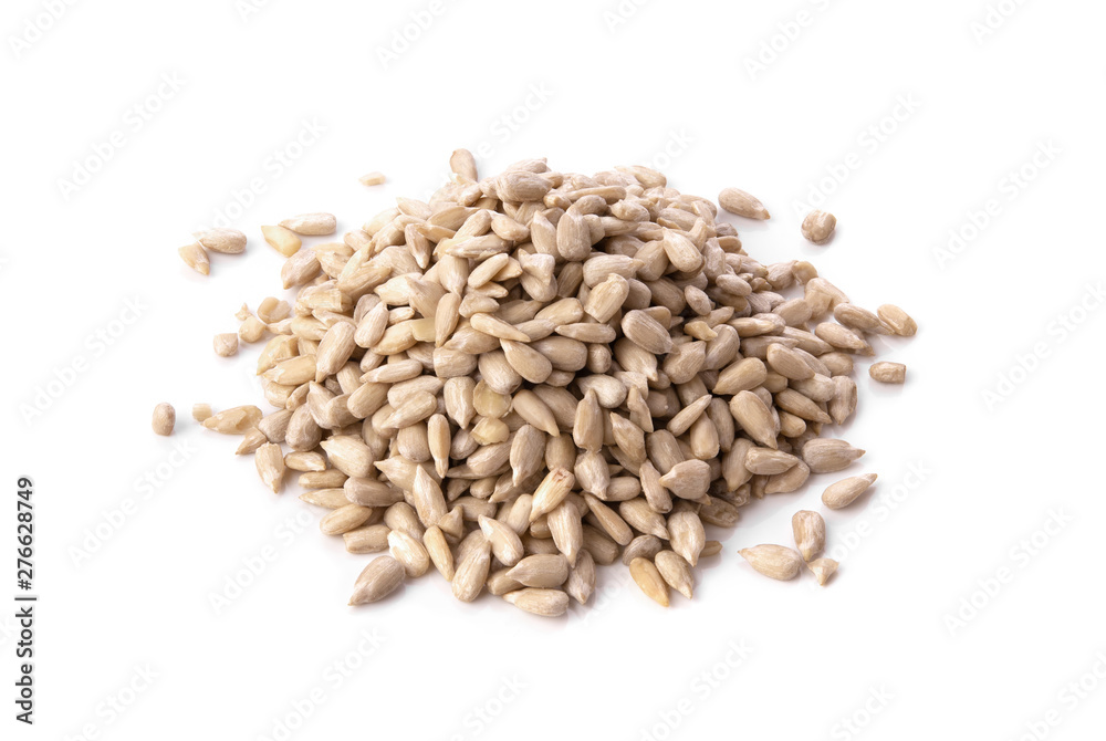sunflower seeds isolated on white background. sunflower seeds isolated on white background.