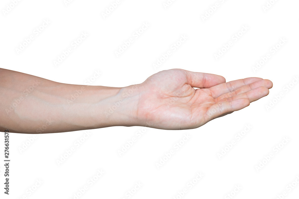 Man hand isolated on white background with clipping path. Man hand isolated on white background with clipping path.